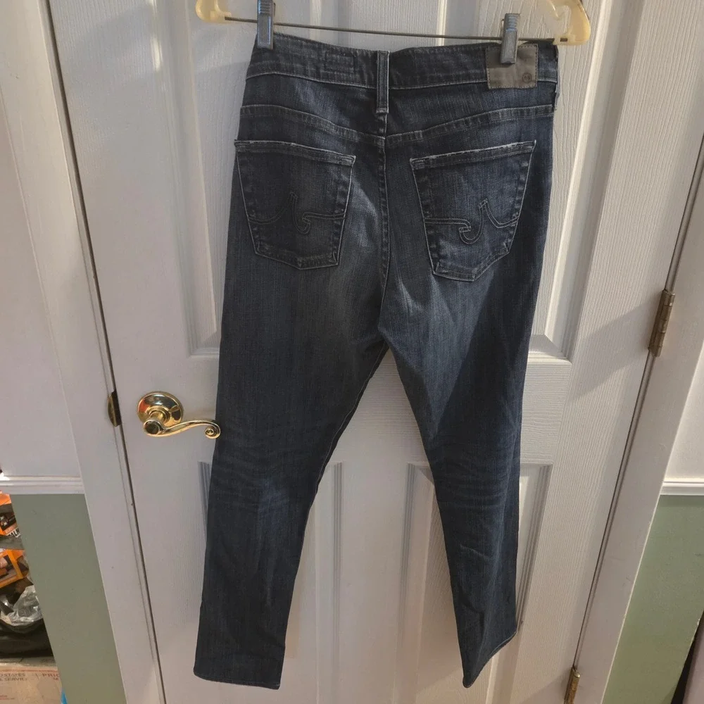 AG Adriano Goldschmied The Nikki Relaxed Skinny Jeans Dark Wash Blue Size 28R